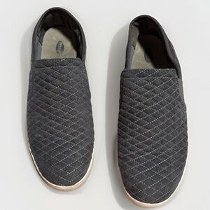 Dr Scholls Women Shoes Size 7 Quilted Gray Casual Fitting Good Memory Foam